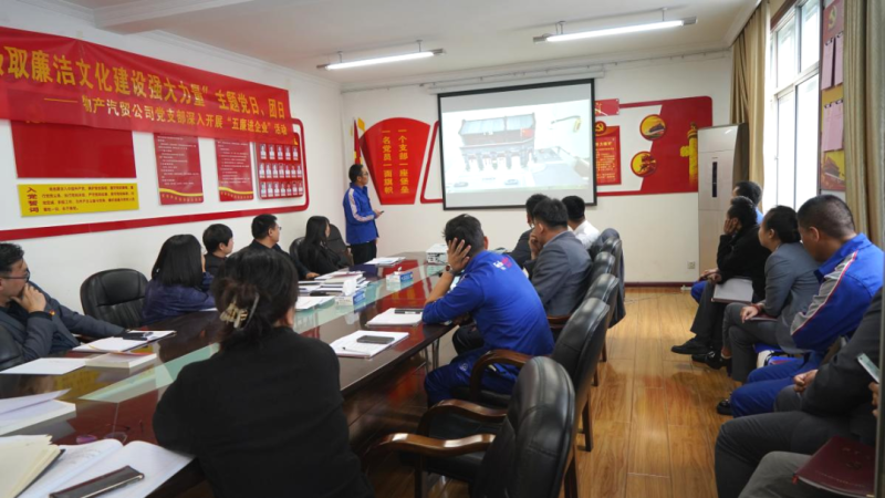 汽貿公司黨支部舉辦“從新中國成立75周年歷程中汲取廉潔文化建設強大力量”主題黨日、團日活動